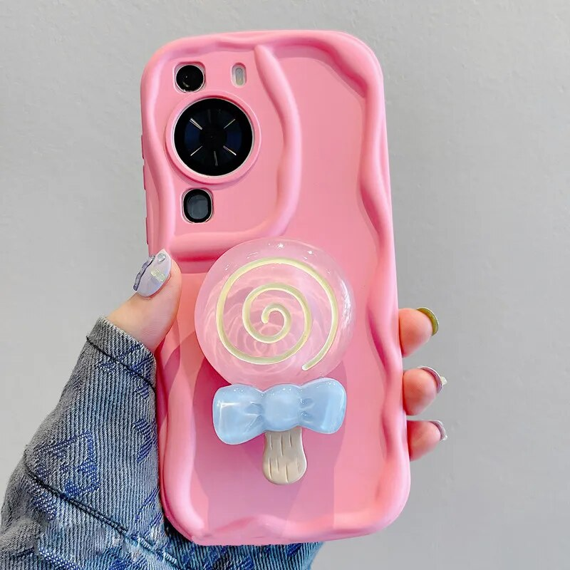Glitter Butterfly Holder Stand Phone Case For Huawei Nova 9 SE P30 Pro P40 Lite P50 P60 Nova8 Pro Y90 Y70 Soft Silicone_voghion.com