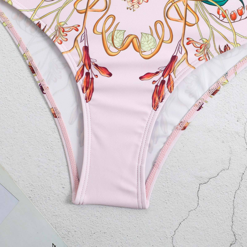 Women's digital printed jumpsuit sunscreen chiffon skirt swimsuit_voghion.com