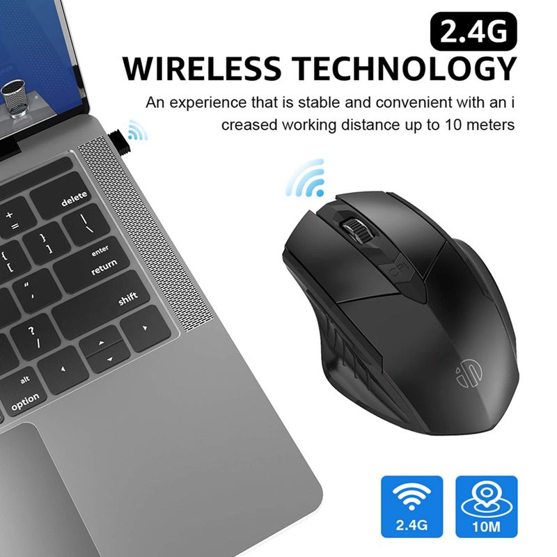 Bluetooth Wiederaufladbare Kabellose Oder 2,4 G PM6 Kabellose Maus Büro Stummschaltung Unterstützung PC Laptop Tablet Gamer Maus Für Computer_voghion.com