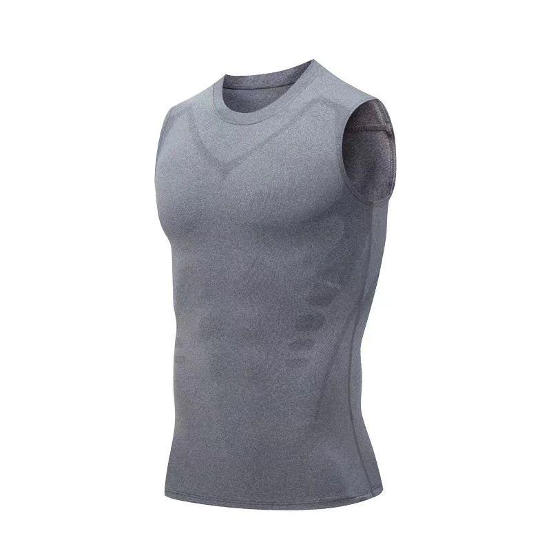 T-shirt de sport à manches courtes, vêtement de compression, de course, de basket-ball, d'entraînement, de gym, à séchage rapide_voghion.com