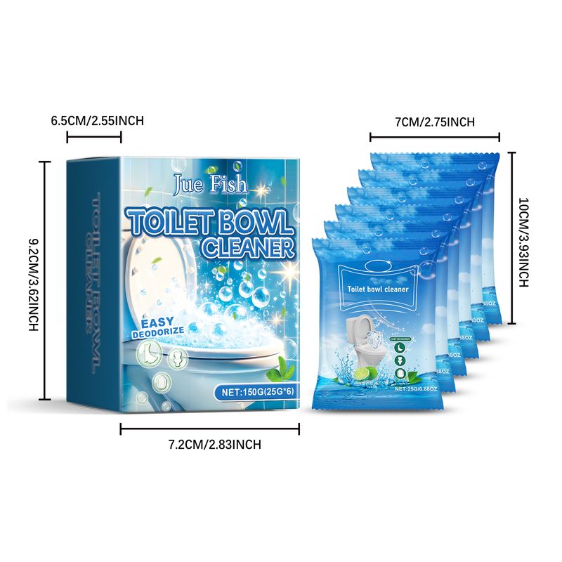 Jue-Fish Toilet Descaling Cleaning Powder Household Toilet Cleaner Stubborn Stains Scale Foam Cleaning Powder_voghion.com