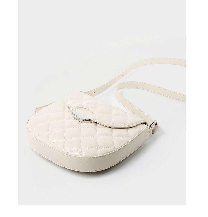 Borsa a tracolla trapuntata di lusso per donna - Borsa a tracolla in vera pelle, piccola borsa hobo a forma di naso con tracolla a catena_voghion.com