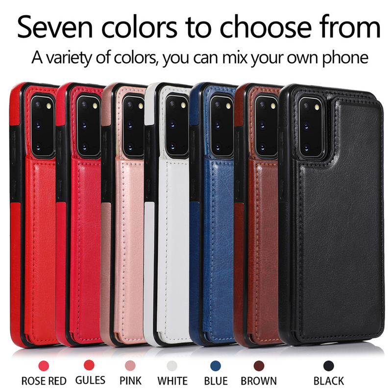 Custodia in pelle per Samsung Galaxy S22 S21 S20 FE Ultra S10E S9 S8 S7 Bordo Nota 8 9 10 20 Plus Lite A81 A91 Portafoglio carta Pho_voghion.com