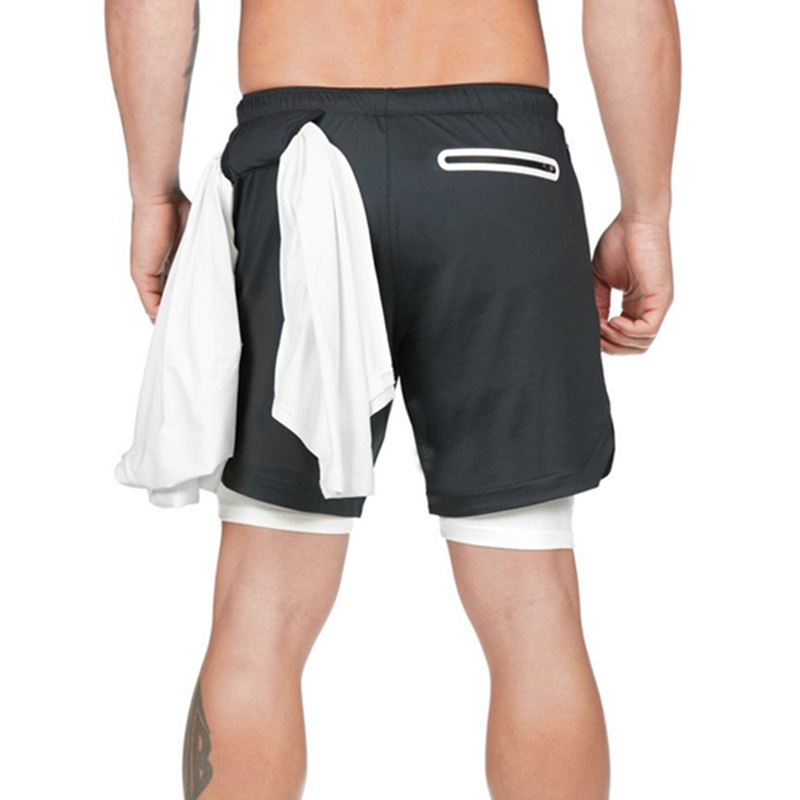 Unbeatable Quality Crazy Muscle Men's Running Shorts, Sports And Leisure Outdoor Loose Multi Pocket Double Layer Fitness Pants New Style_voghion.com
