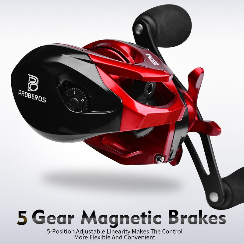 Long Casting Water Drop 3+1BB Magnetic Brake Lure 7.2:1 Anti-Line Explosion Black Fishing Reel_voghion.com