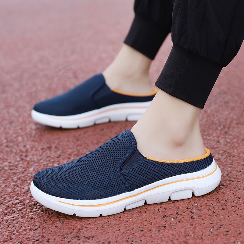 2025 Spring And Autumn Korean Hollow Out Men's Large Size Low-top Slip-on Driving Shoes Couple Style Closed-toe_voghion.com