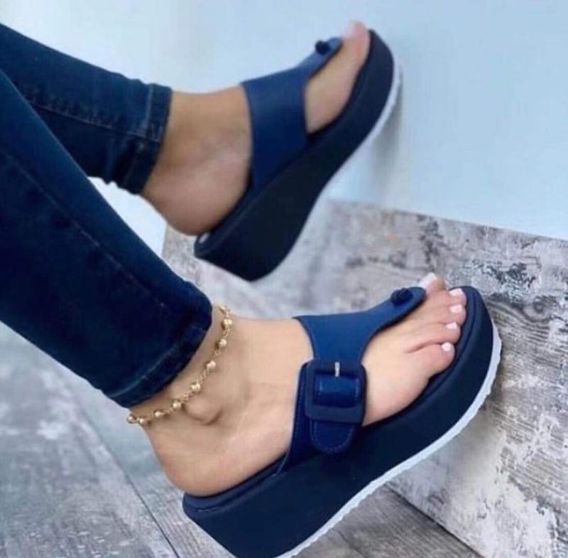 Damenmode Flip-Flops Strand Plateausandalen_voghion.com