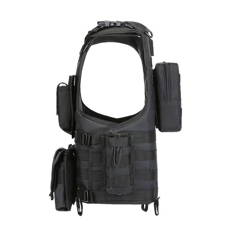 Amphibische Weste für Erwachsene, schnell lösbar, leicht, multifunktional, taktische Weste, stichsichere Platte, kugelsichere Weste, CS, Outdoor, Brustaufhängung_voghion.com