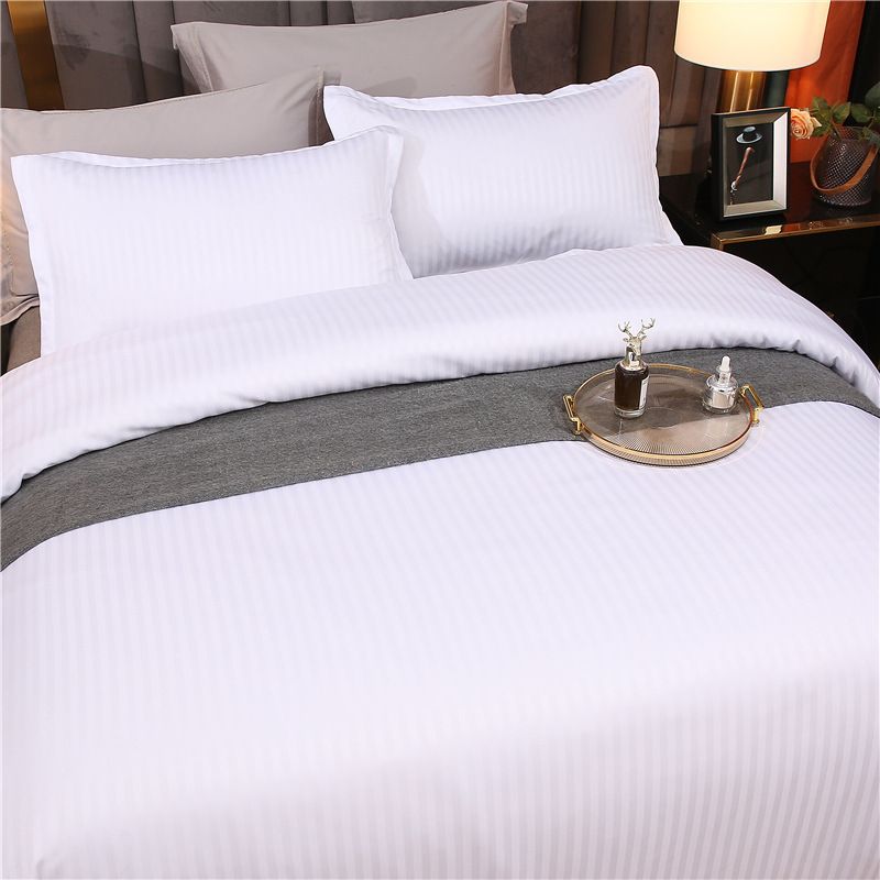 Jacquard-Satin-Bettbezug-Set, luxuriöse 3-teilige Bettwäsche, Kissenbezüge inklusive, knitterfrei, weich_voghion.com