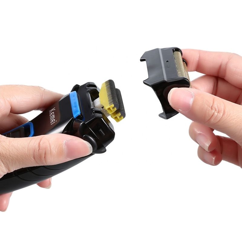 Kemei KM-2016 Dvojni polnilni brezžični električni brivnik za moške_voghion.com