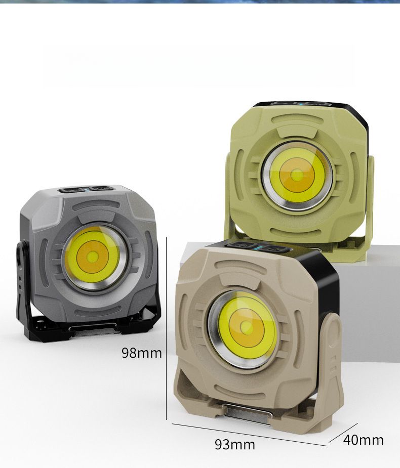 Outdoor Camping Multi-Function Keychain Portable Mini COB Work Strong Magnetic Inspection Light Flashlight_voghion.com