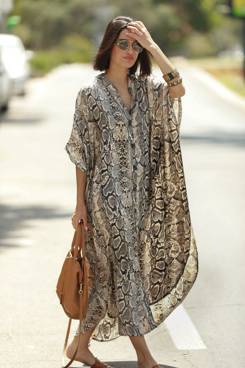 Resort Kimono Cover-Up – 292GSM Stretchy Beach Tunic With 4-Way Elasticity, UPF 50+ Sun Protection For Swimsuits (One Size, Polyester)_voghion.com