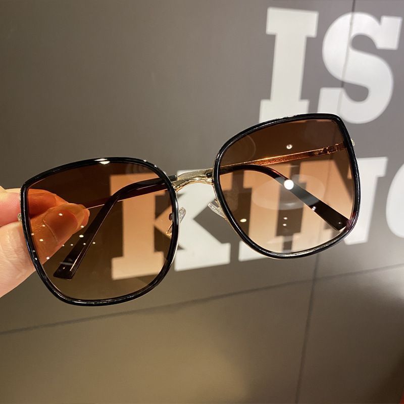 Sonnenbrillen Damen Sommer Neue Sonnenbrillen Sonnenschutzbrillen Zeigen Kleines Gesicht Rundes Gesicht Augen Sonnenbrille Großer Rahmen_voghion.com