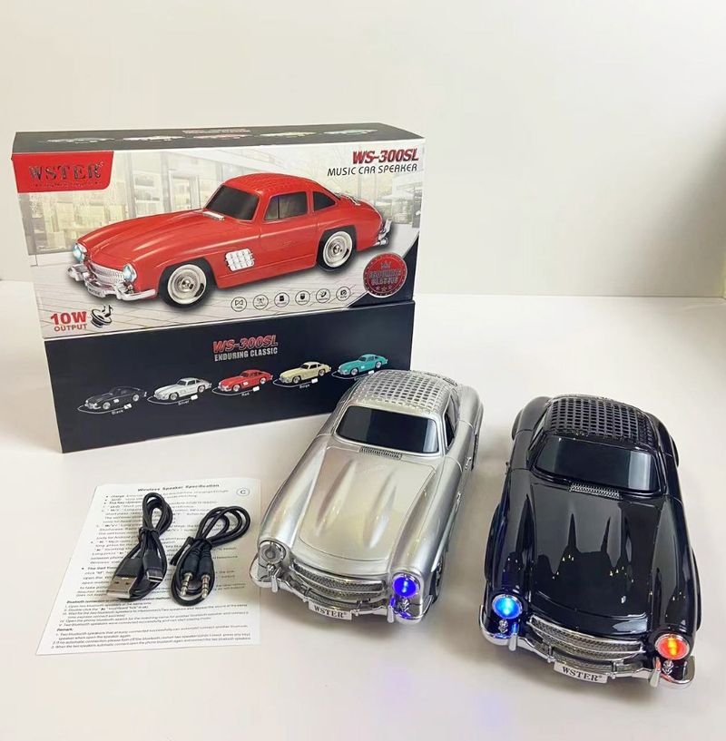 Bezvadu Bluetooth skaļrunis, zemfrekvences skaļrunis, rodstera formas skaņas kaste, atbalsts TF kartei, U disks, FM radio, stereo mūzika, automašīnas skaļruņi_voghion.com