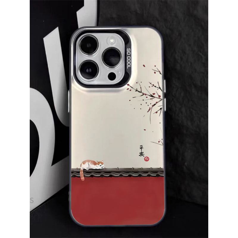 Xiaomi POCO C65 C40 M3 M6 X6 X5 Redmi Note 14 13 13T 12 11S 10 10S 9 11 Lite NE A1 A2 9A 6A 13C 12C 10C X3 NFC Pro Piękny chiński styl etui na kota_voghion.com