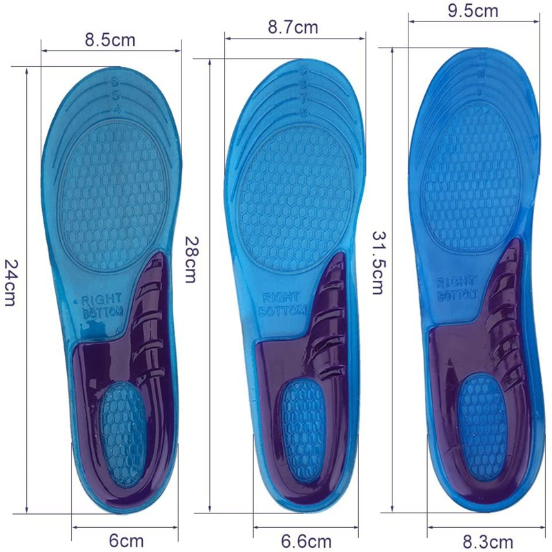 Semelle intérieure orthopédique en Gel de Silicone pour hommes et femmes, Inserts de chaussures Anti-choc, Support d'arc, coussin de pied plat, semelles intérieures pour les pieds_voghion.com