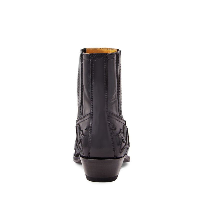 Stivali da cowboy western con tacco alto e punta spazzolata, unisex, stivali a metà polpaccio_voghion.com