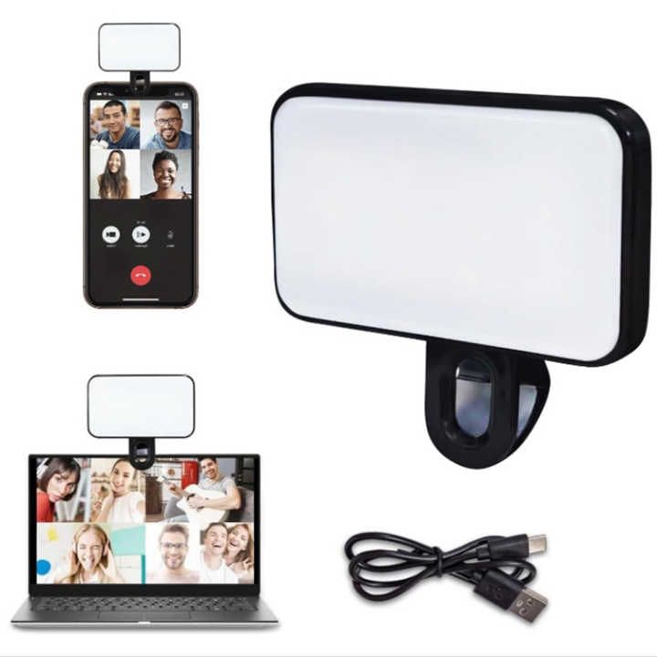 Pocket LED Selfie Light For IPhone Samsung IPad Mobile Phone Laptop Clip Flash Fill Video Photo Ringlight Photography_voghion.com