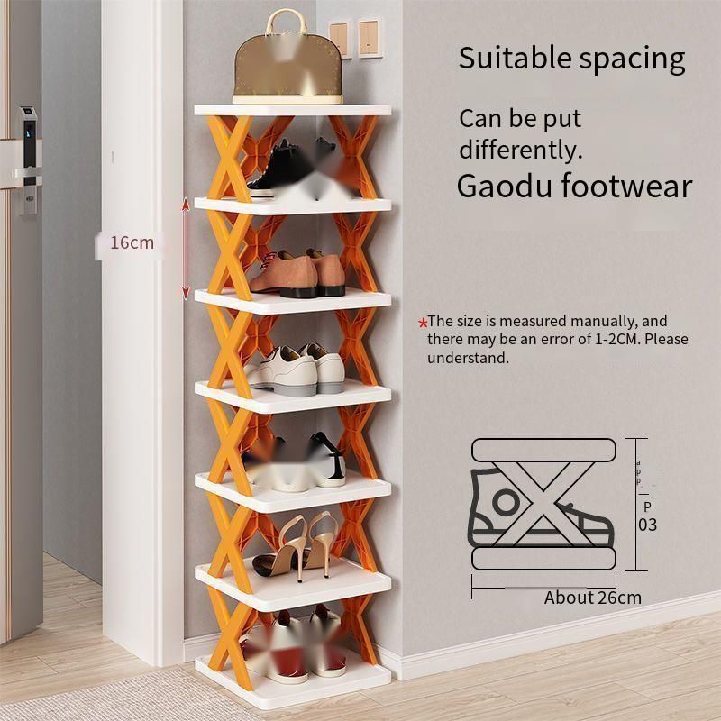 Semplice scaffale per casa, piccolo ufficio, dormitorio, scarpiera salvaspazio antipolvere ispessita_voghion.com