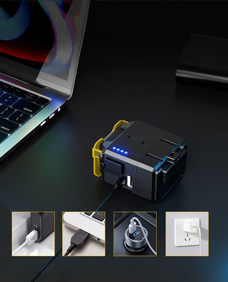 Luce anteriore per bicicletta YUUISD/Jiuyue Q04, batteria a lunga durata, luminosità elevata, luce per bicicletta notturna_voghion.com