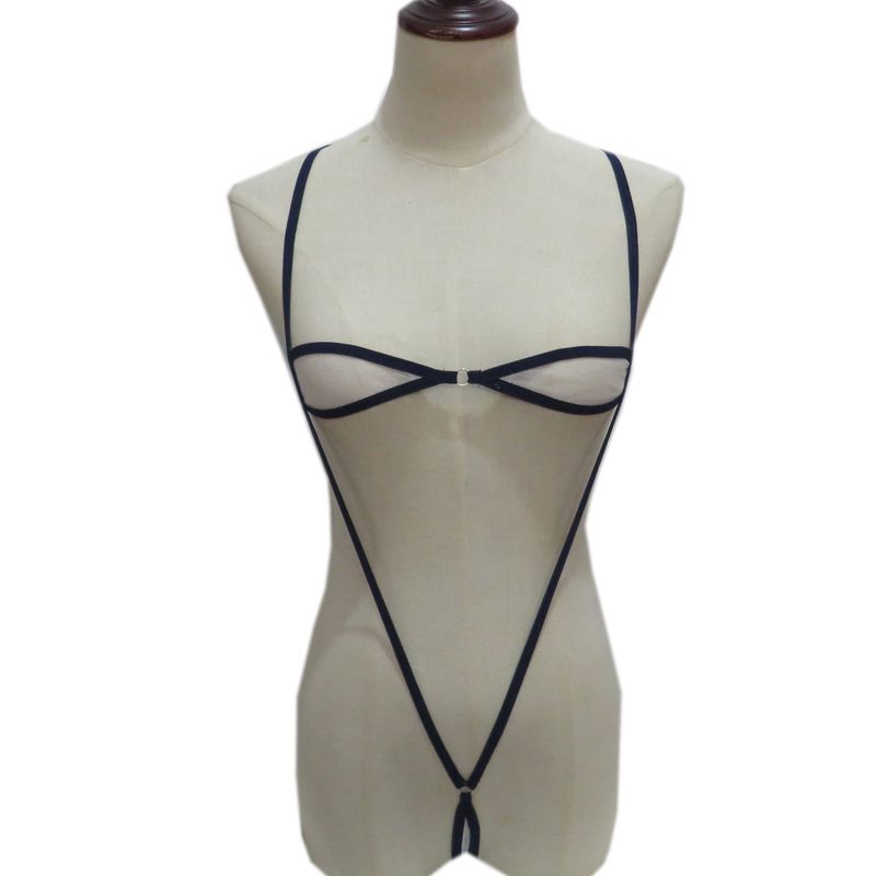 Costume de baie mini pentru femei, costume de baie sexy, transparente, cu trei puncte, tip bikini, model plasă_voghion.com