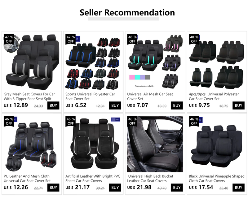 AUTO PLUS Sporty Carbon Leather Universal Car Seat Cover With Zipper Design Fit For Suvs, , Sedans, Trucks Airbag_voghion.com