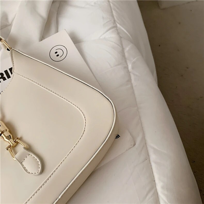 Burminsa Half Moon Underarm Shoulder Side Bags For Women 2023 Trend Designer Crossbody Bag PU Leather Ladies Handbags And Purses_voghion.com