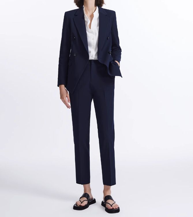 Giacche professionali da donna autunno e inverno 2025s 340, stile alla moda, doppiopetto, color cammello_voghion.com