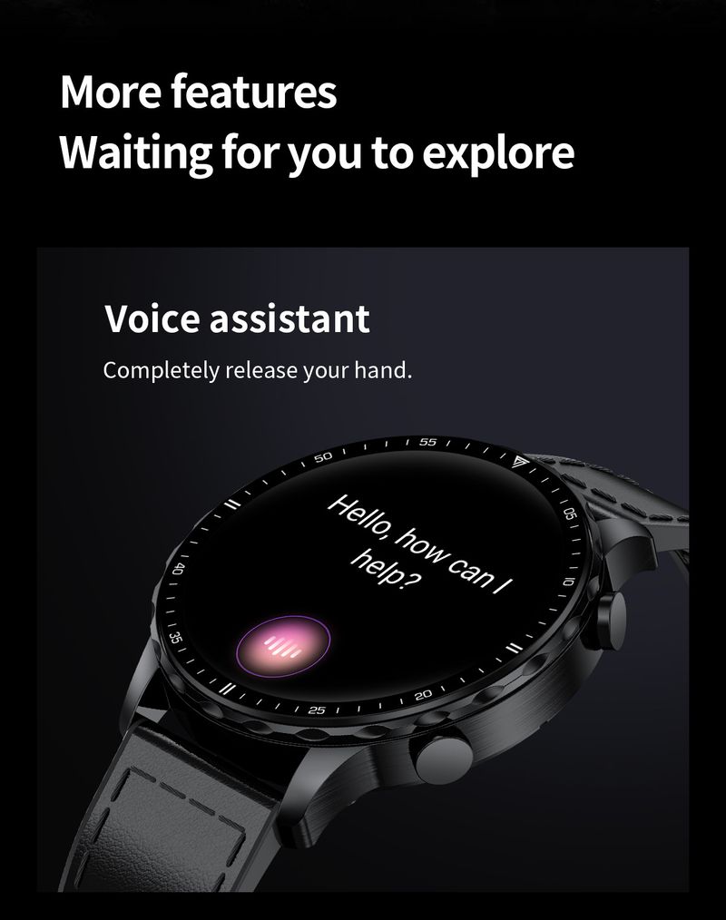 Akıllı Saat Çok Fonksiyonlu Bluetooth Çağrı Adımsayar Sağlık İzleme Spor Saati_voghion.com