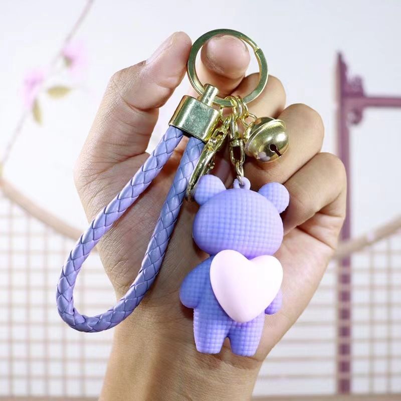 Peluche a forma di orso da abbracciare, per bambine, ciondolo carino con squisita celebrità di Internet, decorazione per zaino, portachiavi per auto_voghion.com