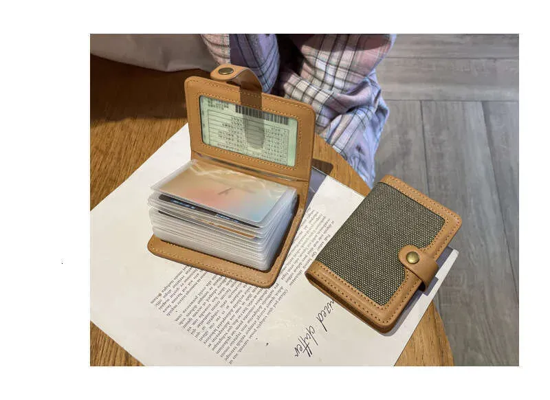 Nuovo porta patente di guida in cotone e lino di alta qualità, custodia per carte di credito multifunzionale di fascia alta_voghion.com