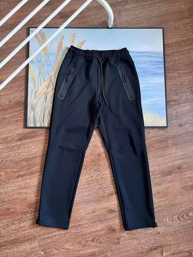 Pantaloni a gamba dritta primaverili ed autunnali per sport e tempo libero, pantaloni da uomo in maglia elastica a vita larga, pantaloni_voghion.com