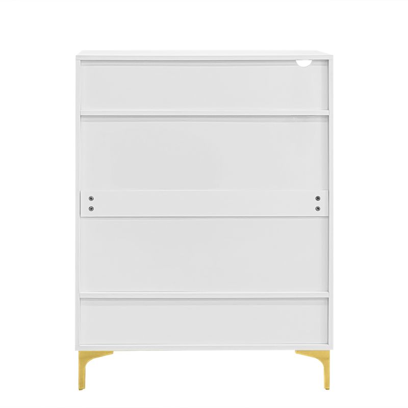 Meuble à chaussures blanc moderne avec éclairage LED 16 couleurs – Rangement gain de place pour couloir 80 x 35 x 105 cm avec tiroirs et étagères – Pour entrée, salon, couloir_voghion.com