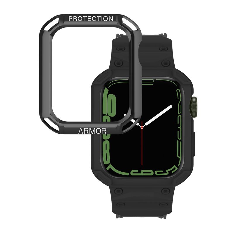 Kellon rannekkeen suojus iWatchille40mm 41mm 44mm 45mm Series 9 8 7 Se 6 5 4 3 2 Kellohihna ja kotelosarja_voghion.com