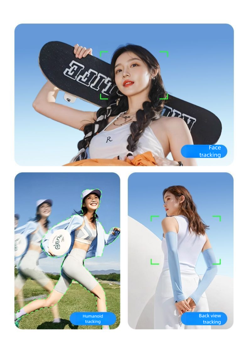 【Double-Layer AI Cloud Eye】Face Tracking Gimbal Selfie Stick 2025 New Model Anti-Shake Follow-Shot Phone Holder_voghion.com