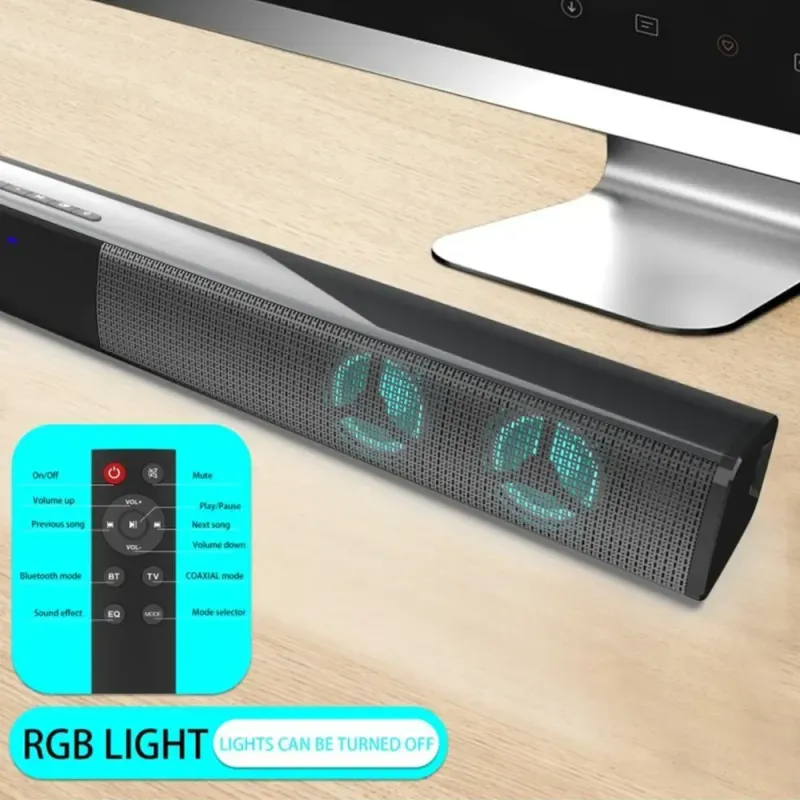 BS28E TV Trådløs Bluetooth Subwoofer 3D Stereo Surround Soundbar Hjemmekino Høyttaler FM-mottak Passer til_voghion.com
