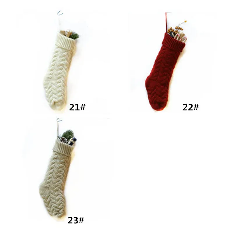 Sacchetti regalo di Natale personalizzati di alta qualità, decorazioni natalizie in maglia, calze di Natale grandi e calzini decorativi FY2932_voghion.com