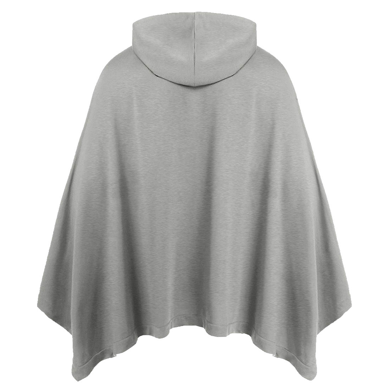 Spring New Men's Wear Large Solid Color Fashion European and American Men's Hooded Cloak_voghion.com