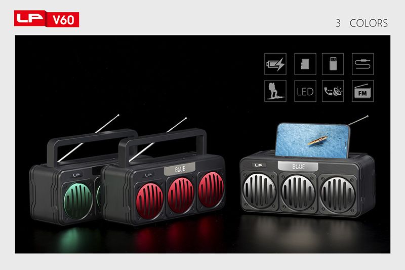 Kabellosen Lautsprecher vun der drëtter Generatioun, portablen Square Dance Radio fir dobaussen, handhelden Subwoofer Lautsprecher_voghion.com