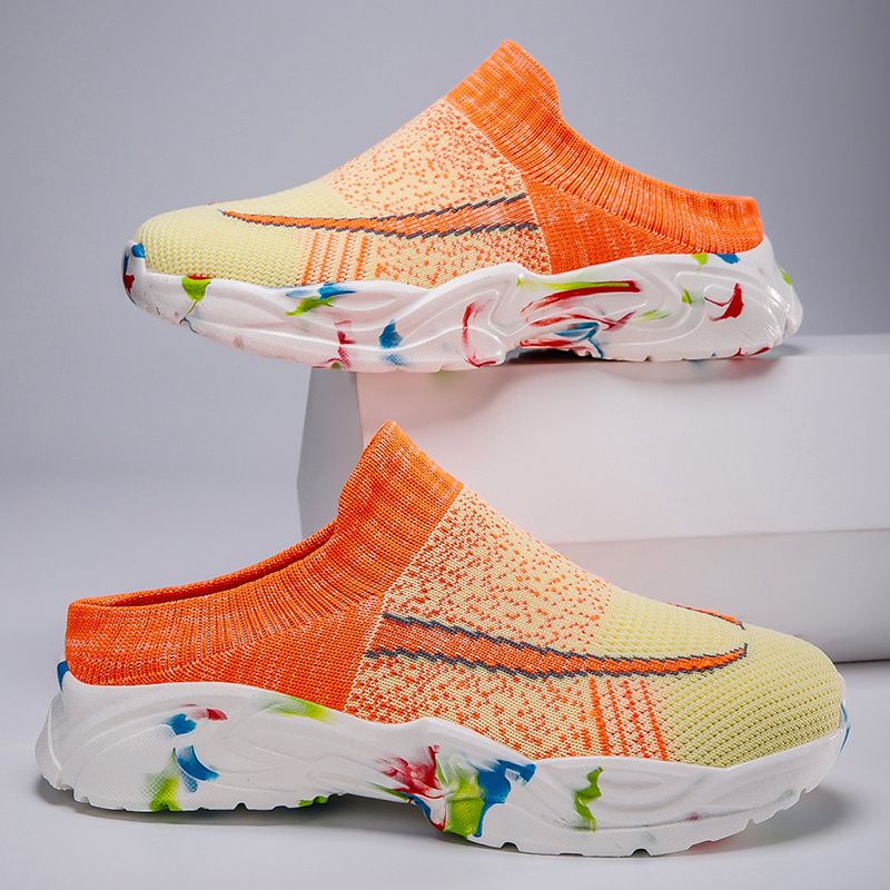 Atmungsaktive Sommerschuhe für Paare, transparentes Netzgewebe, leicht, weich, hüpfend, lässig, zum Gehen, bequem, faul_voghion.com