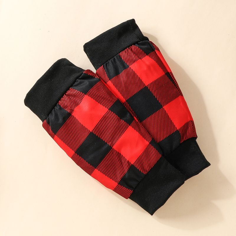 Set natalizio in quattro pezzi per bambino natalizio Abito a triangolo con testa di cervo a maniche lunghe + pantaloncini scozzesi + set di pantaloni + foulard_voghion.com