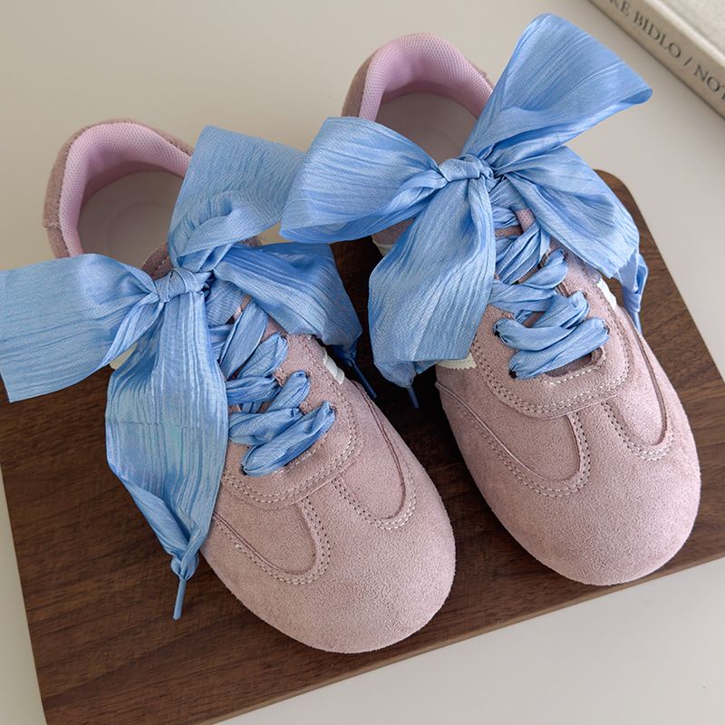 Sweet Ribbon Shoelaces Organza Chiffon Colorful Lace Ballet Style Sneakers Canvas Shoes Women's Shoelaces_voghion.com
