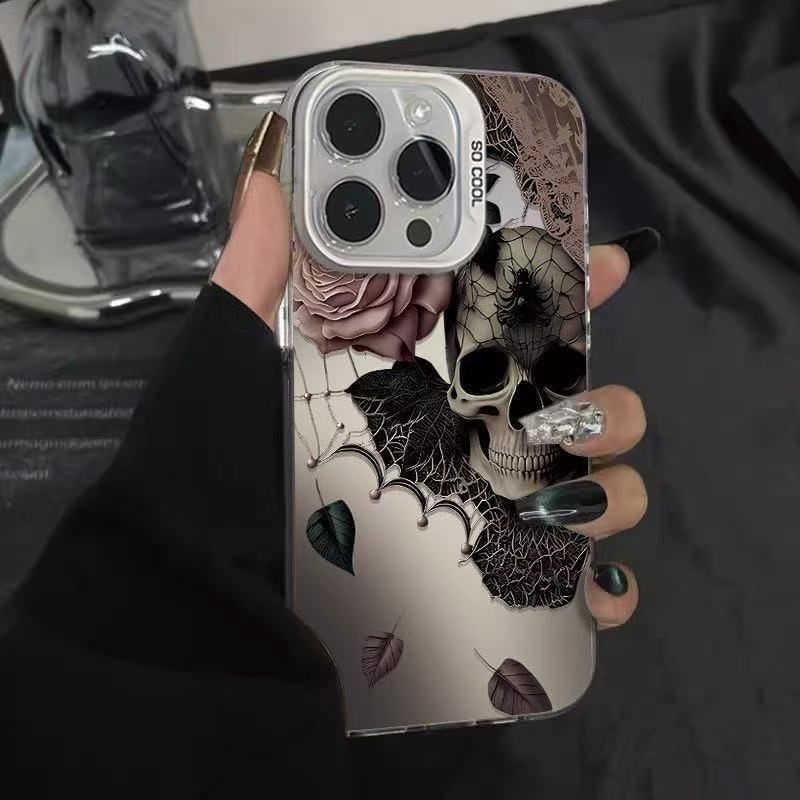 The New Skeleton Is Suitable For Iphone16 Mobile Phone Case Iphone15promax/14 Personality 13pro12 Europe And America 11xr._voghion.com