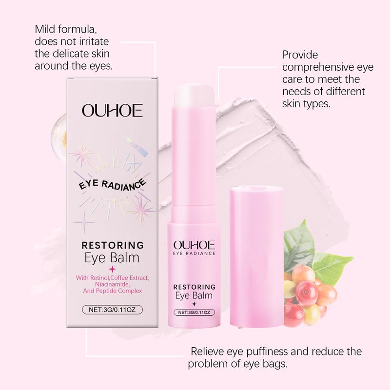 OUHOE Eye Cream Stick Gently Moisturizes Skin, Hydrates And Improves Fine Lines Around Eyes_voghion.com