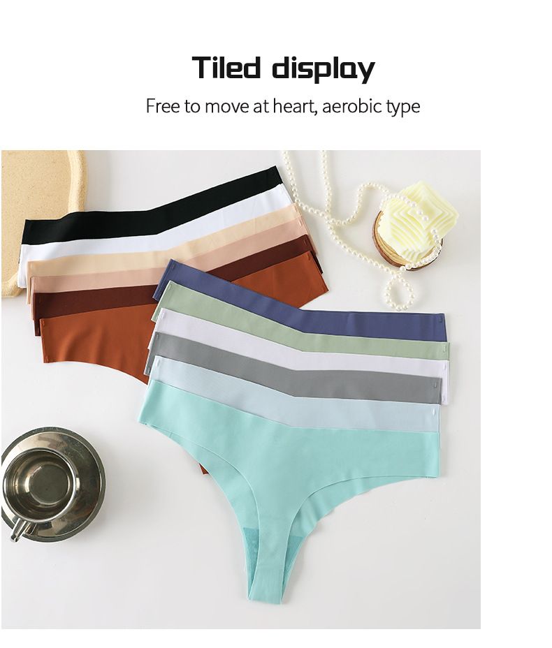 Women's Intimates Ice Silk Underwear For Women Full Cotton Crotch Low Waist Sexy Skin Friendly Solid Color Large Size Briefs_voghion.com
