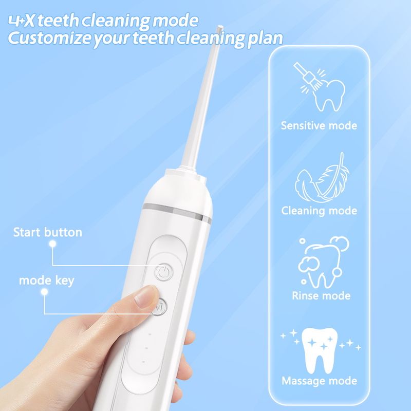 Ață dentară electrică, ață dentară portabilă cu apă, îndepărtarea tartrului, încărcare, curățare orală portabilă și curățarea dinților_voghion.com