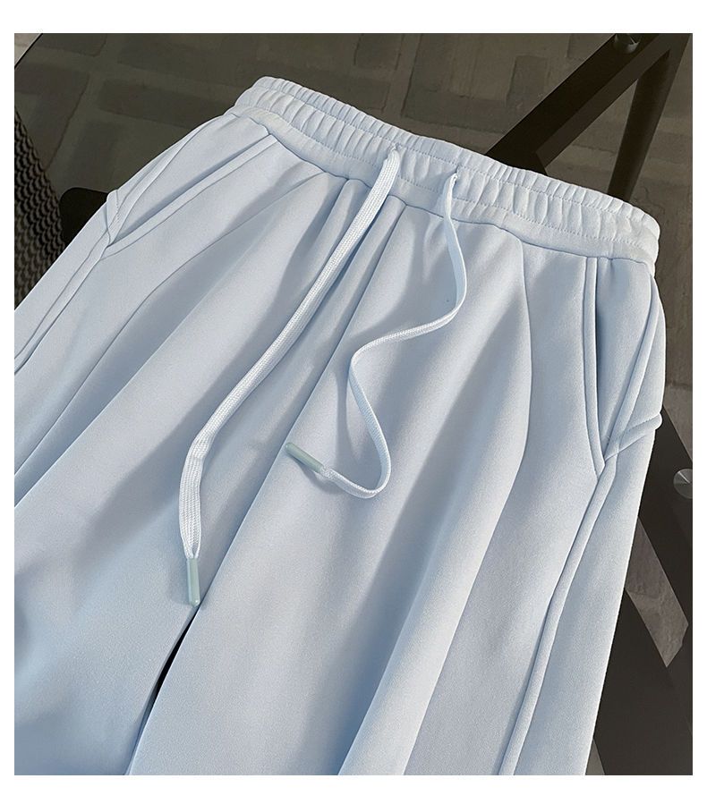 Completo con felpa oversize foderata in pile e pantaloni larghi a vita alta: comodo completo invernale da donna, due pezzi alla moda per il tempo libero con silhouette giovanile_voghion.com