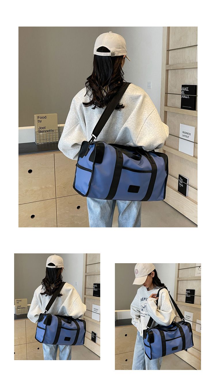 Short Distance Portable Sports Fitness Bag Large Capacity Travel Bag High Appearance Level Portable Foldable Luggage Storage Bag_voghion.com