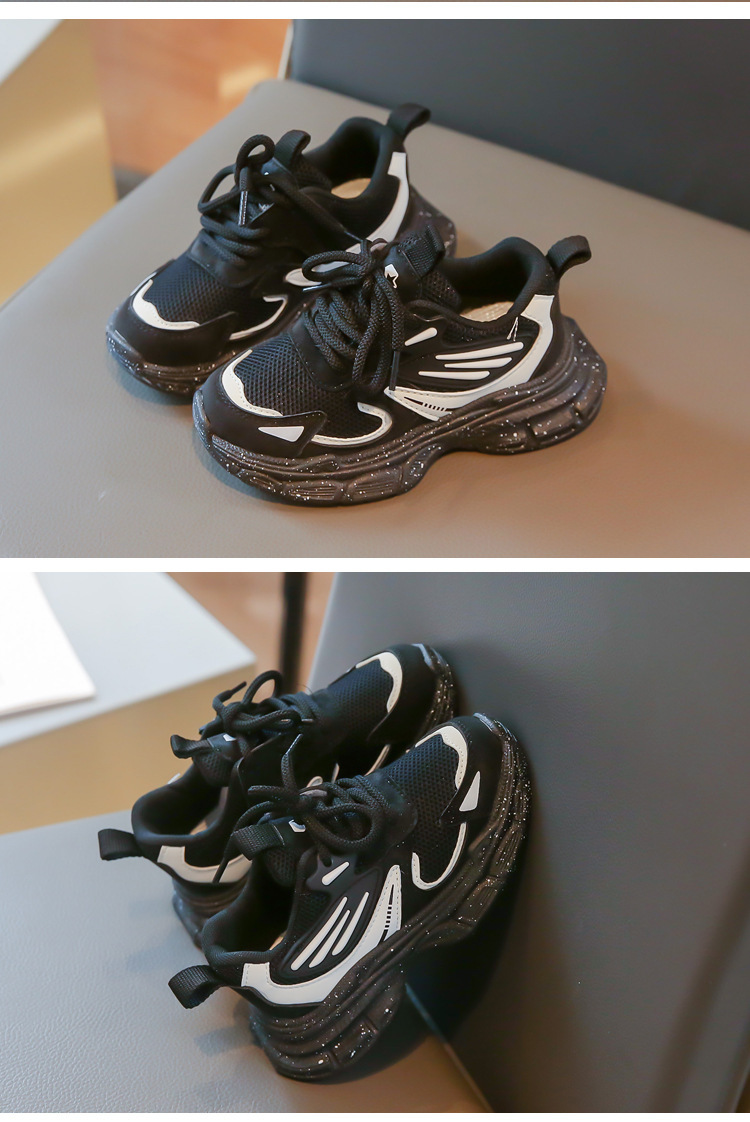 Mother&Kids Scarpe da ginnastica per ragazze, scarpe da papà per ragazzi in tessuto a rete, scarpe da ginnastica per bambini traspiranti con suola morbida_voghion.com