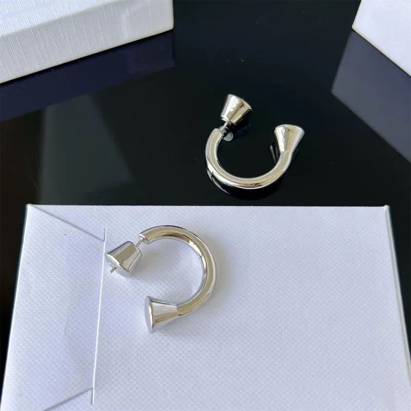 2025 Neue glänzende Ohrringe im europäisch-amerikanischen Stil – schlicht und modisch, C-förmig, vielseitig und elegant._voghion.com